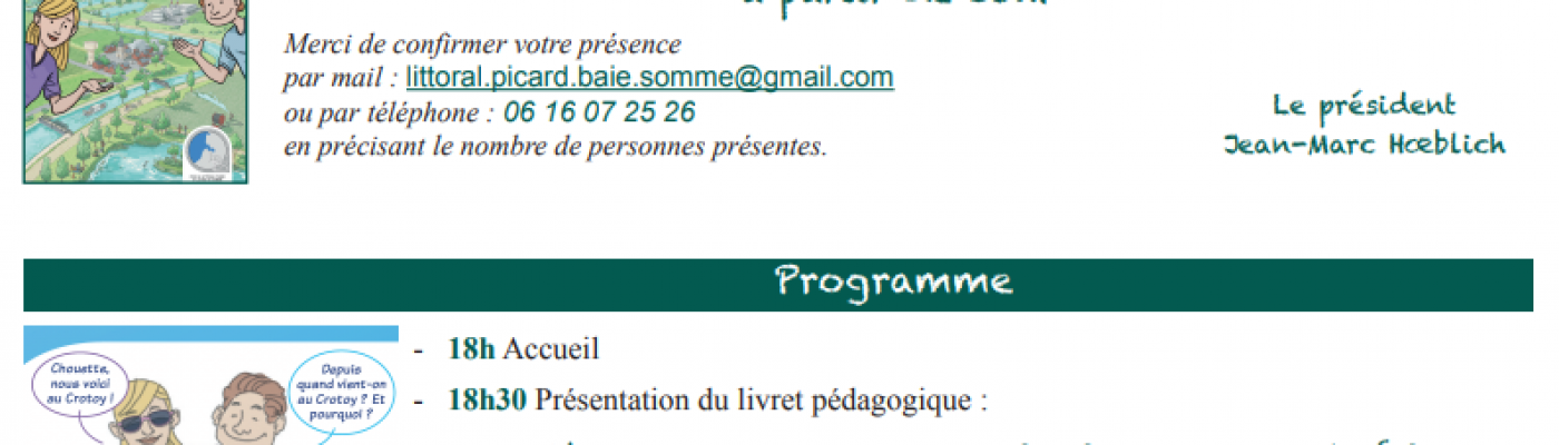 Invitation et programme « L&rsquo;eau en Somme »