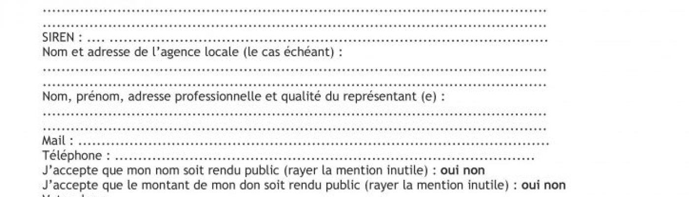 formulaire de dons
